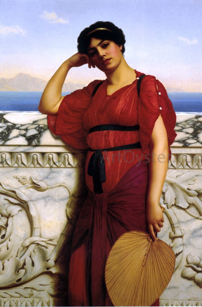 John William Godward A Classical Lady - Hand Painted Oil Painting
