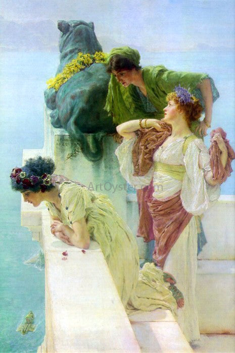 Sir Lawrence Alma-Tadema A Coign of Vantage - Hand Painted Oil Painting