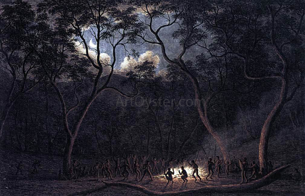 John Glover A Corroboree in Van Diemen's Land - Hand Painted Oil Painting