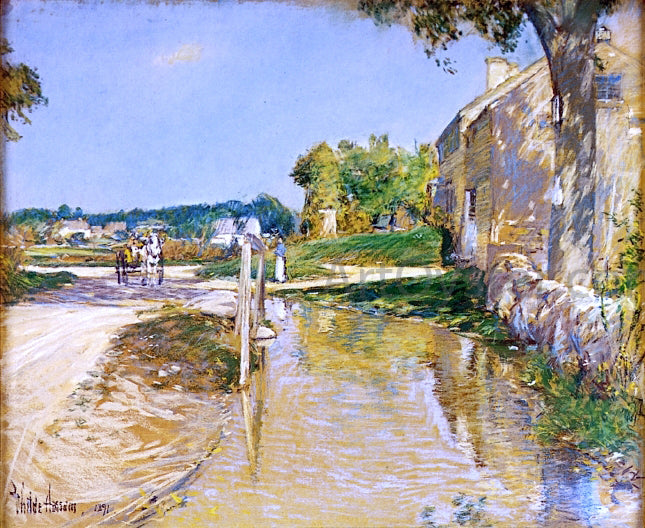Frederick Childe Hassam A Country Road - Hand Painted Oil Painting