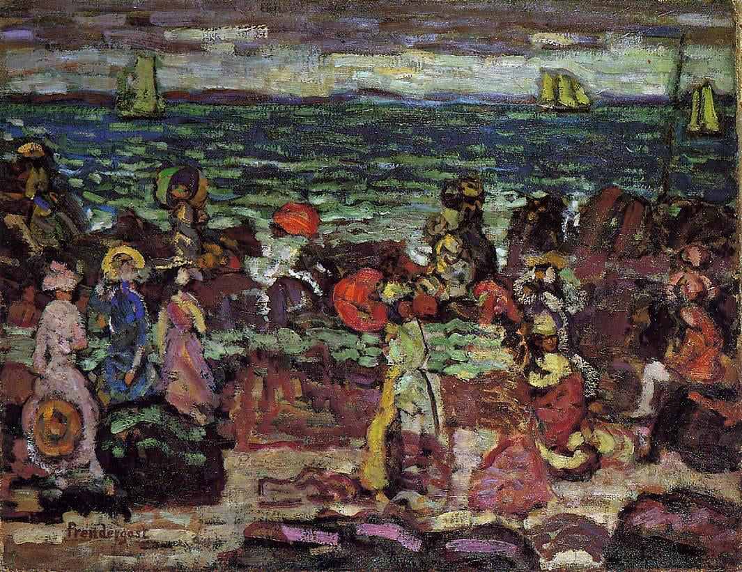 Maurice Prendergast Dark Day - Hand Painted Oil Painting