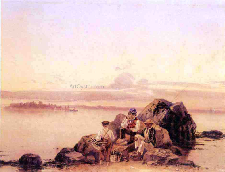 James Goodwyn Clonney Day Fishing - Hand Painted Oil Painting