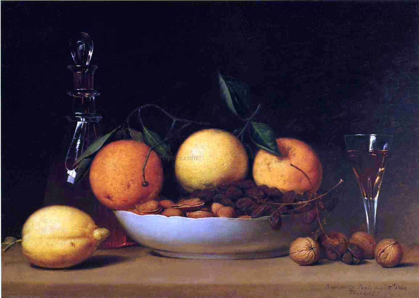 Raphaelle Peale A Dessert - Hand Painted Oil Painting