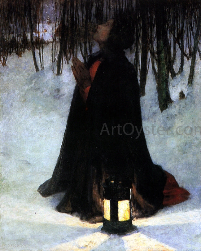 George Hitchcock Dream of Christmas - Hand Painted Oil Painting