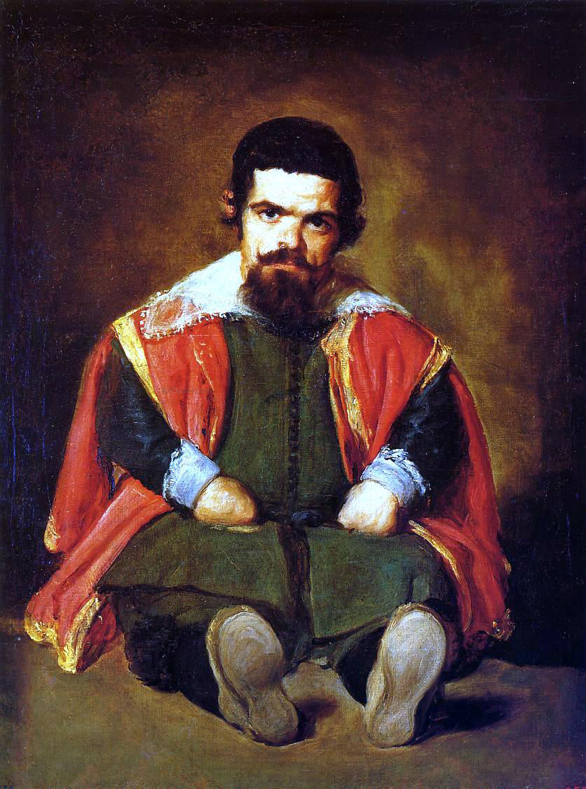 Diego Velazquez Dwarf Sitting on the Floor - Hand Painted Oil Painting