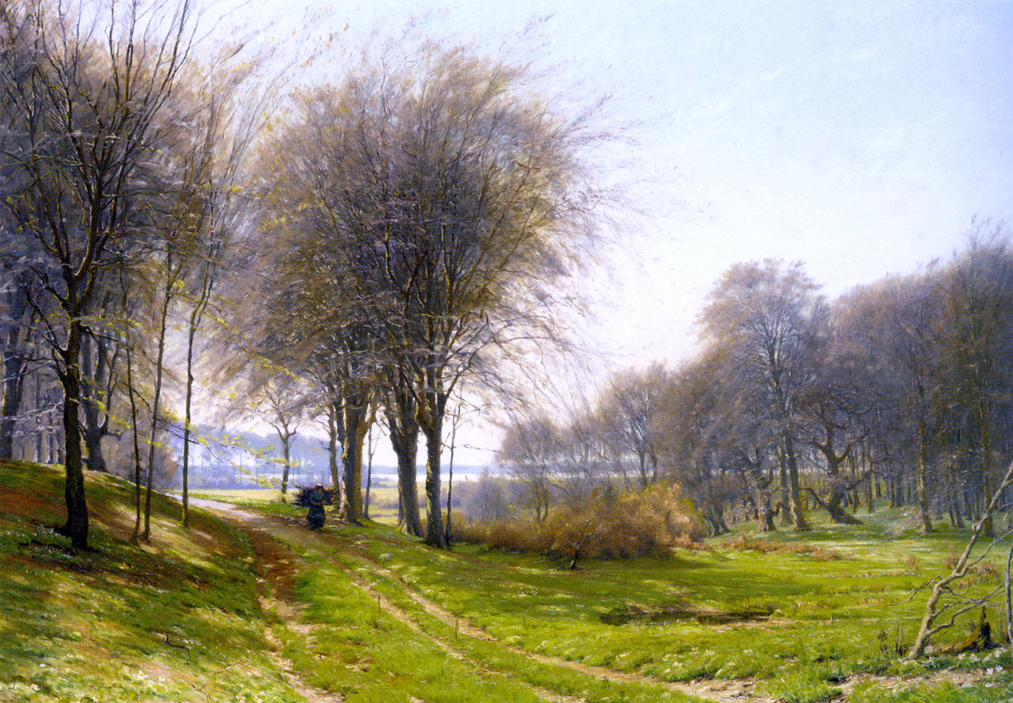 Johannes Boesen A Faggot Gatherer - Hand Painted Oil Painting