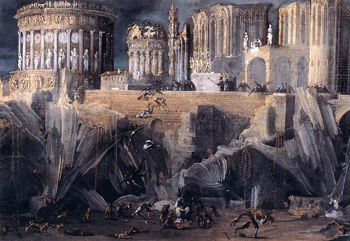 Francois De Nome A Fantastic Architectural View - Hand Painted Oil Painting