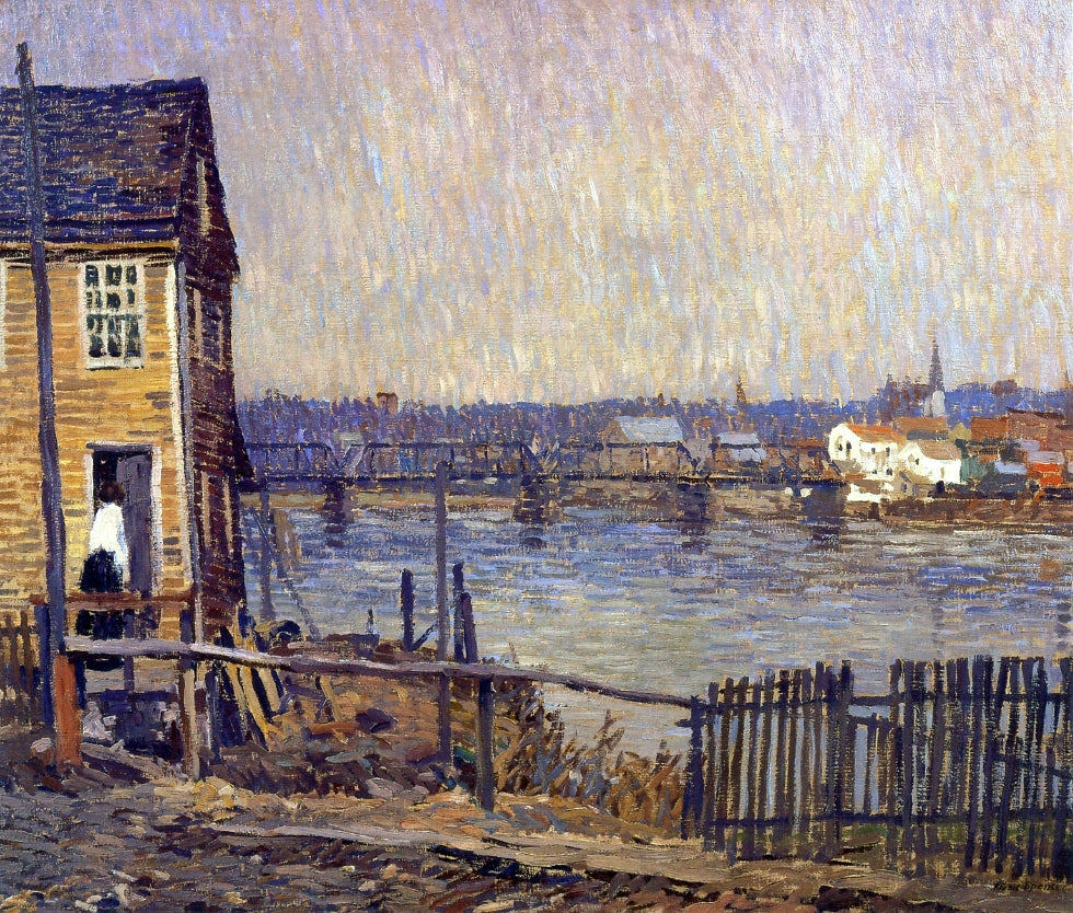 Robert Spencer A Fisherman's House - Hand Painted Oil Painting