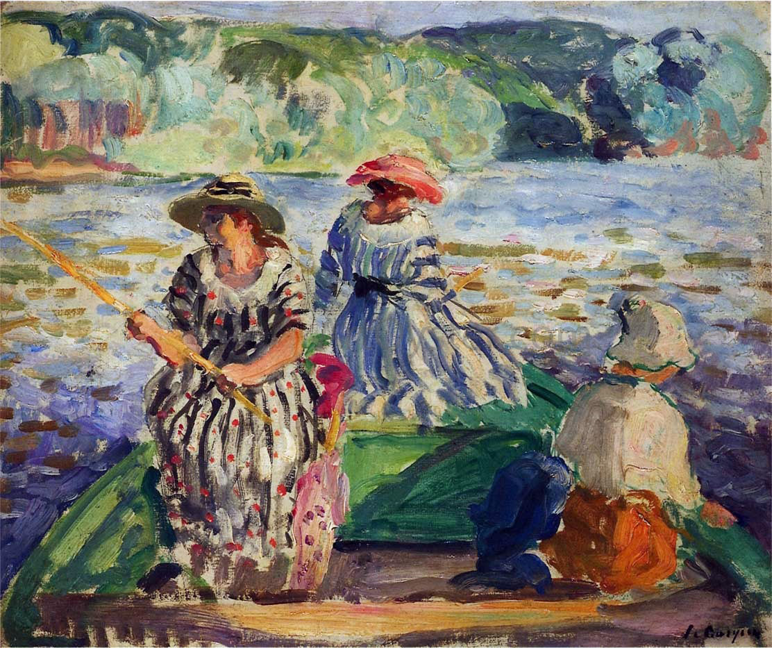 Henri Lebasque A Fishing Expedition - Hand Painted Oil Painting