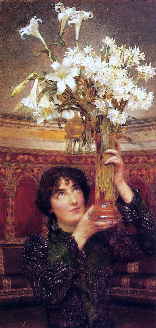 Sir Lawrence Alma-Tadema A Flag of Truce - Hand Painted Oil Painting