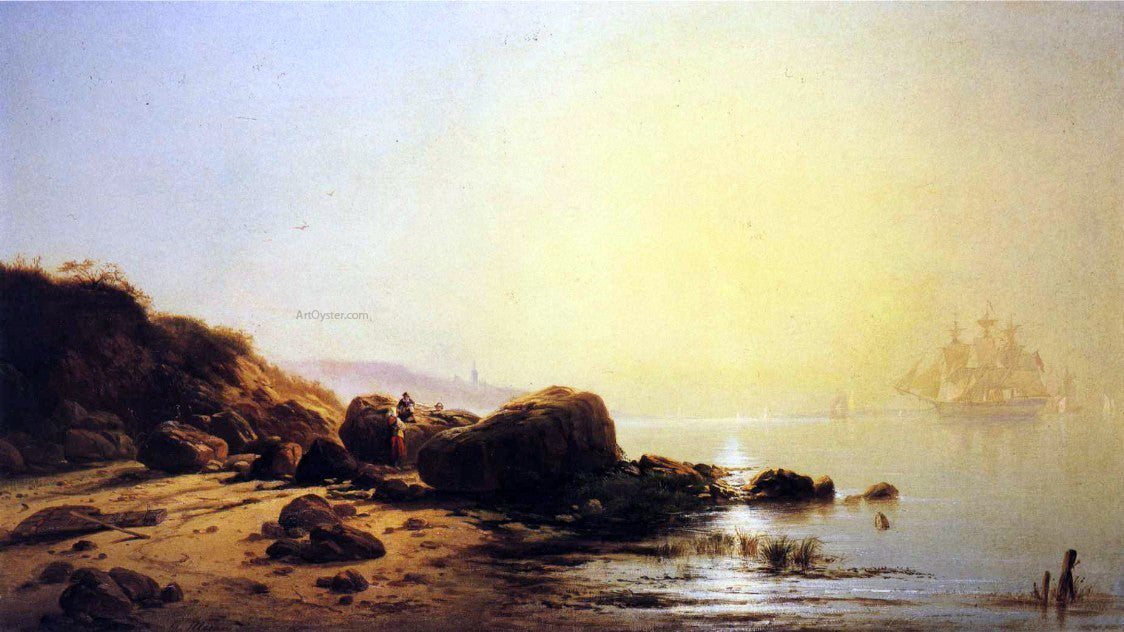 Edward Moran A Foggy Evening at Gowanus - Hand Painted Oil Painting