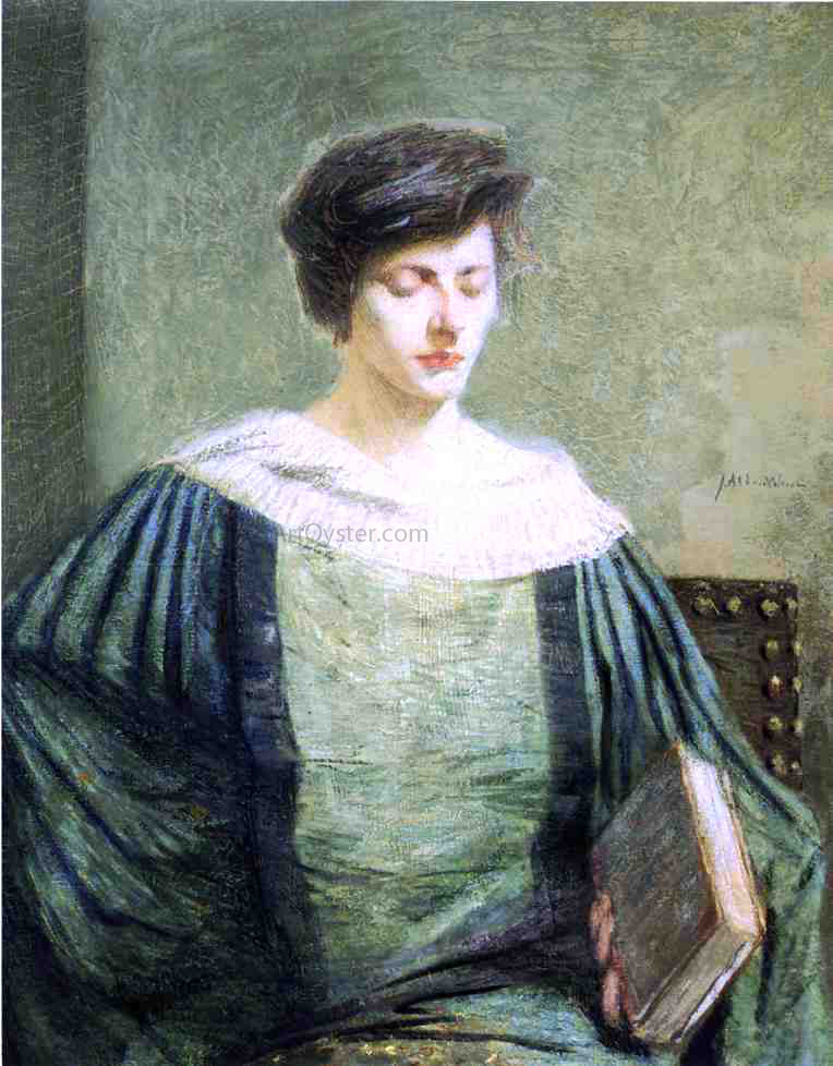 Julian Alden Weir A Follower of Grolier - Hand Painted Oil Painting