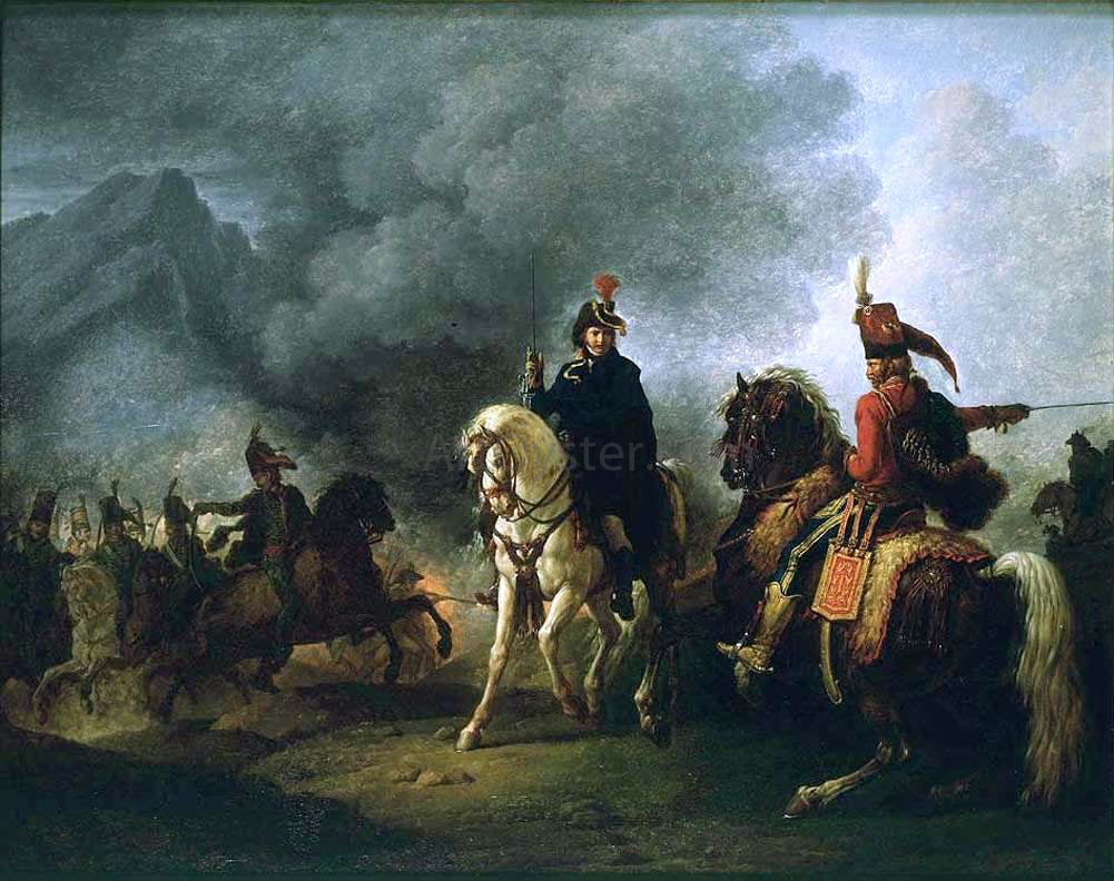 Carle Vernet A General with his Aide de Camp - Hand Painted Oil Painting