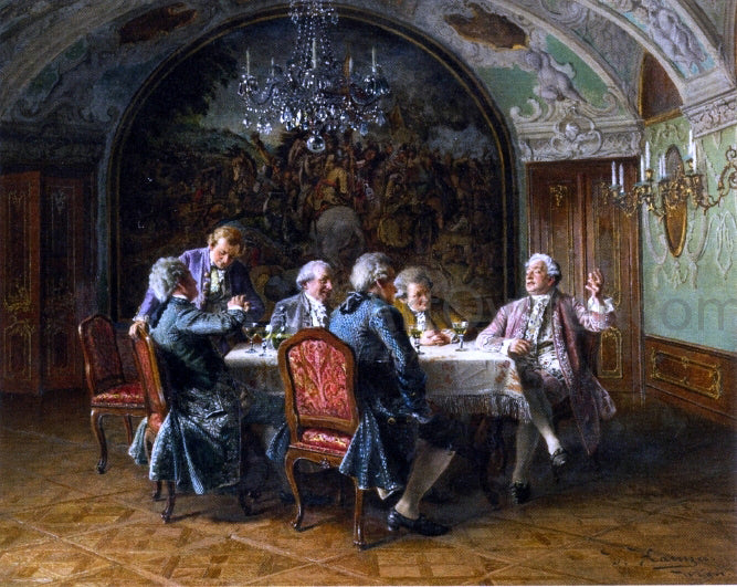Johann Hamza A Good Dinner - Hand Painted Oil Painting