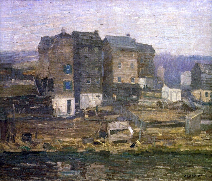 Robert Spencer A Gray Day - Hand Painted Oil Painting