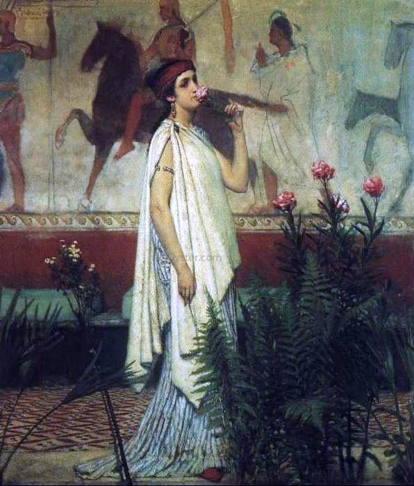 Sir Lawrence Alma-Tadema Greek Woman - Hand Painted Oil Painting