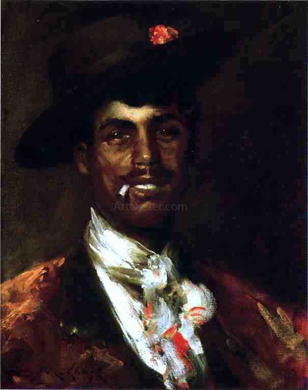 William Merritt Chase A Gypsy Swell (also known as A Spanish Gypsy) - Hand Painted Oil Painting