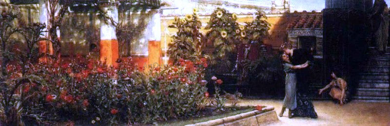 Sir Lawrence Alma-Tadema A Hearty Welcome - Hand Painted Oil Painting