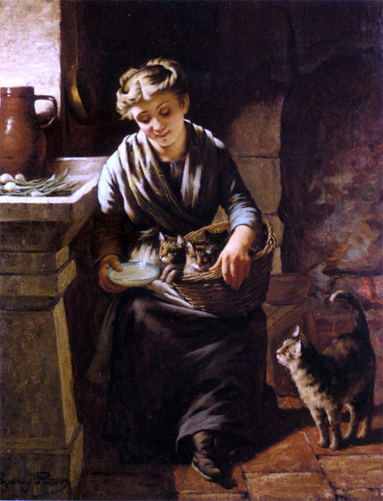 Sydney Potter A Helping Hand - Hand Painted Oil Painting