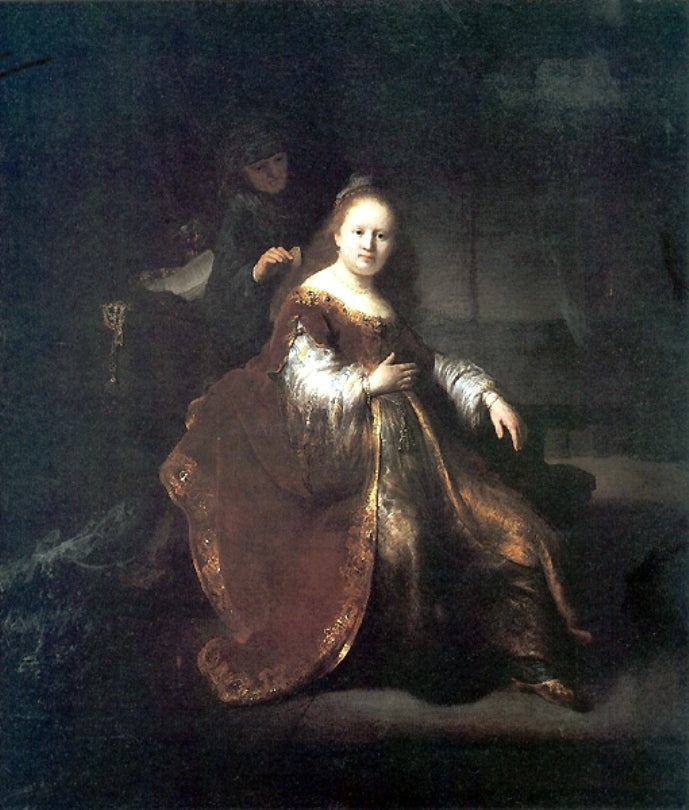 Rembrandt Van Rijn A Heroine from the Old Testament - Hand Painted Oil Painting