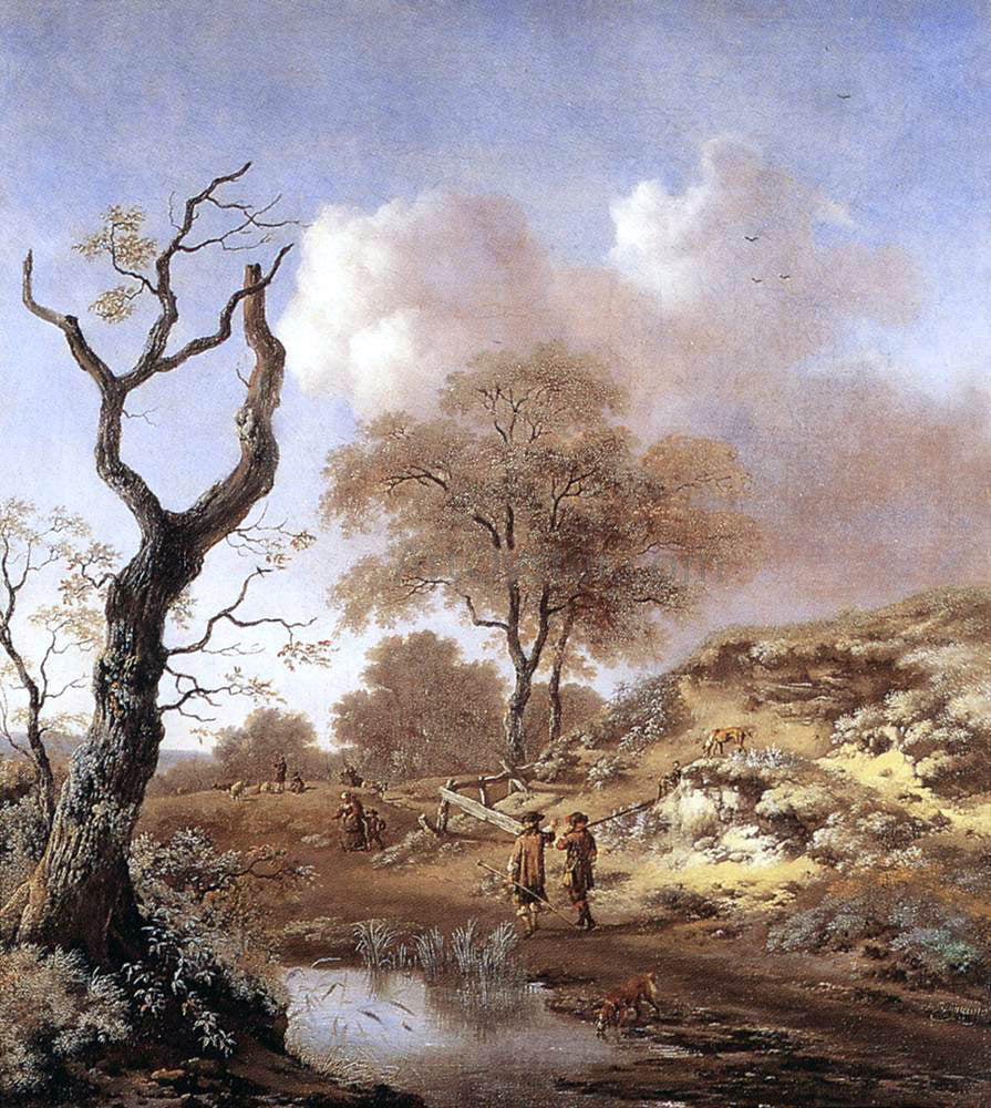 Jan Wynants A Hilly Landscape - Hand Painted Oil Painting