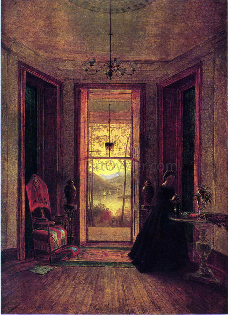 Thomas Worthington Whittredge Home on the Hudson - Hand Painted Oil Painting