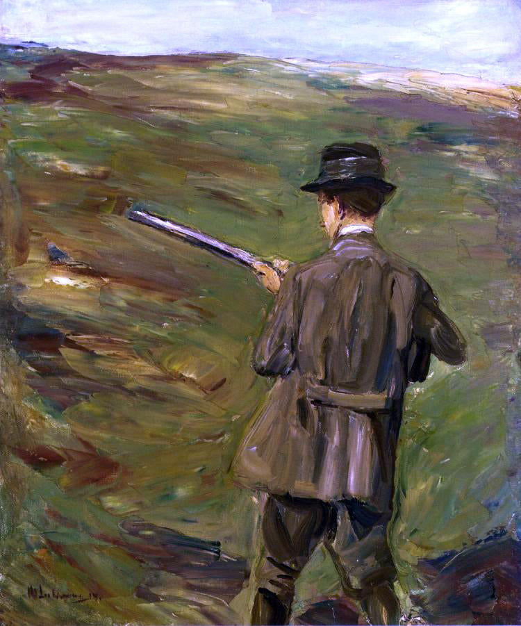 Max Liebermann A Hunter in the Dunes - Hand Painted Oil Painting