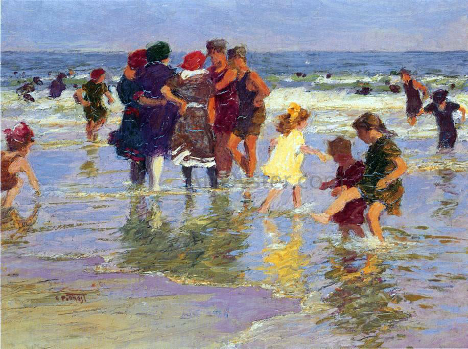 Edward Potthast A July Day - Hand Painted Oil Painting