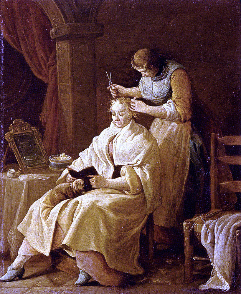 Giuseppe Gambarini A Lady At Her Toilet - Hand Painted Oil Painting
