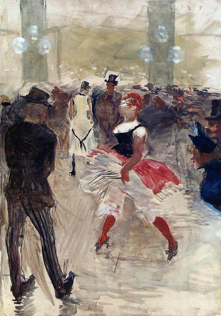 Henri De Toulouse-Lautrec A l'Elysee-Montmartre - Hand Painted Oil Painting