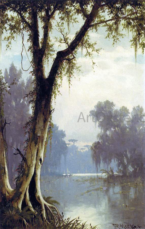 Joseph R Meeker A Louisiana Bayou - Hand Painted Oil Painting