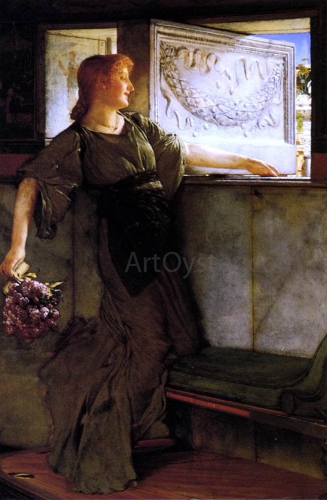 Sir Lawrence Alma-Tadema A Love Missle - Hand Painted Oil Painting