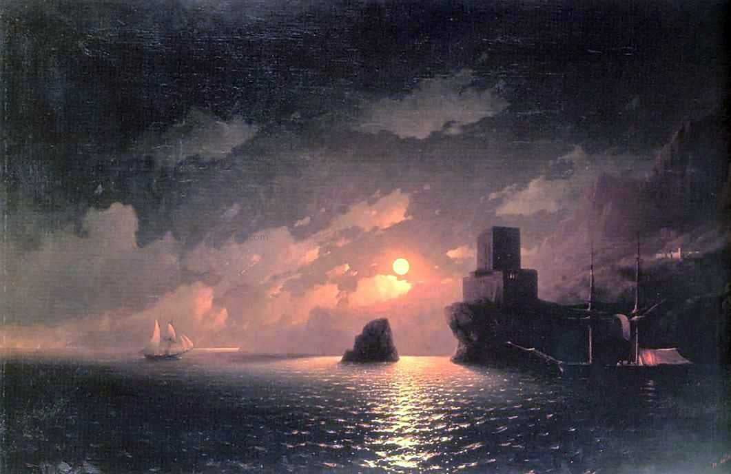 Ivan Constantinovich Aivazovsky A Lunar Night - Hand Painted Oil Painting