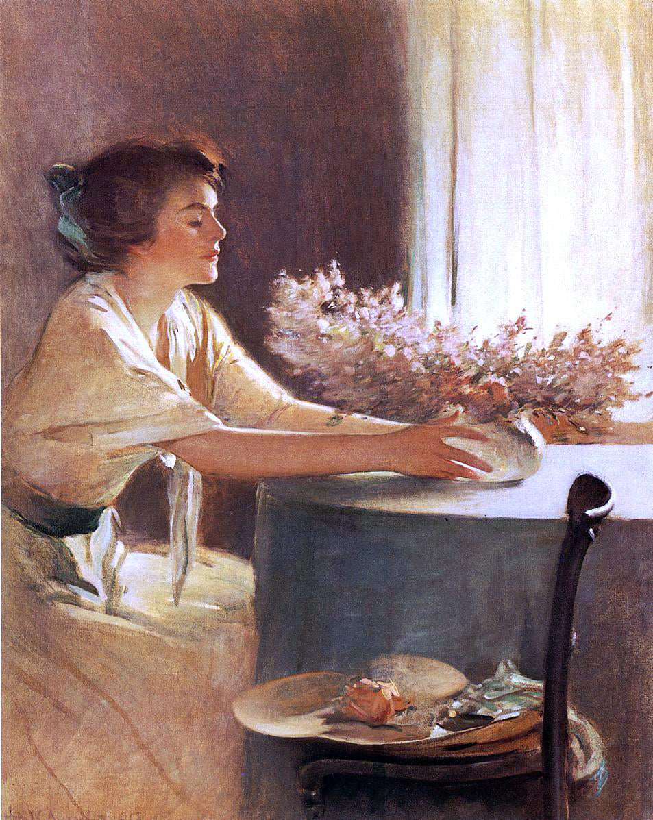 John White Alexander A Meadow Flower - Hand Painted Oil Painting