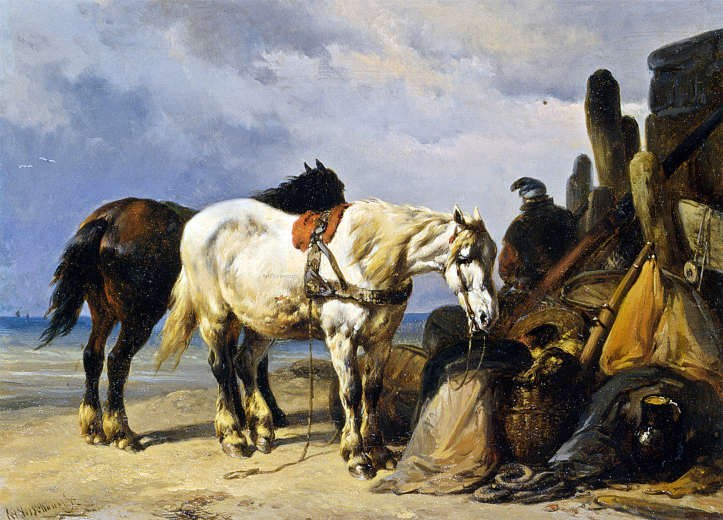 Wouter Verschuur A Moment of Rest - Hand Painted Oil Painting