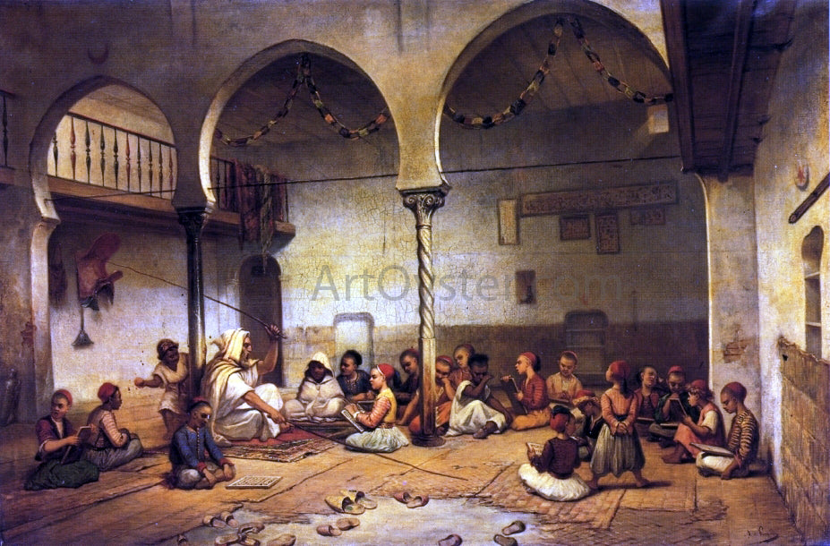 Auguste De Pinelli Moorish School - Hand Painted Oil Painting