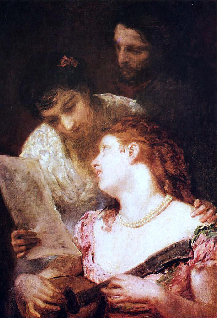 Mary Cassatt A Musical Party - Hand Painted Oil Painting