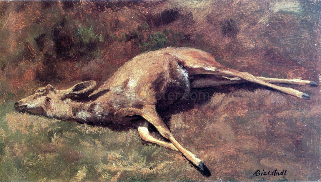 Albert Bierstadt Native of the Woods - Hand Painted Oil Painting