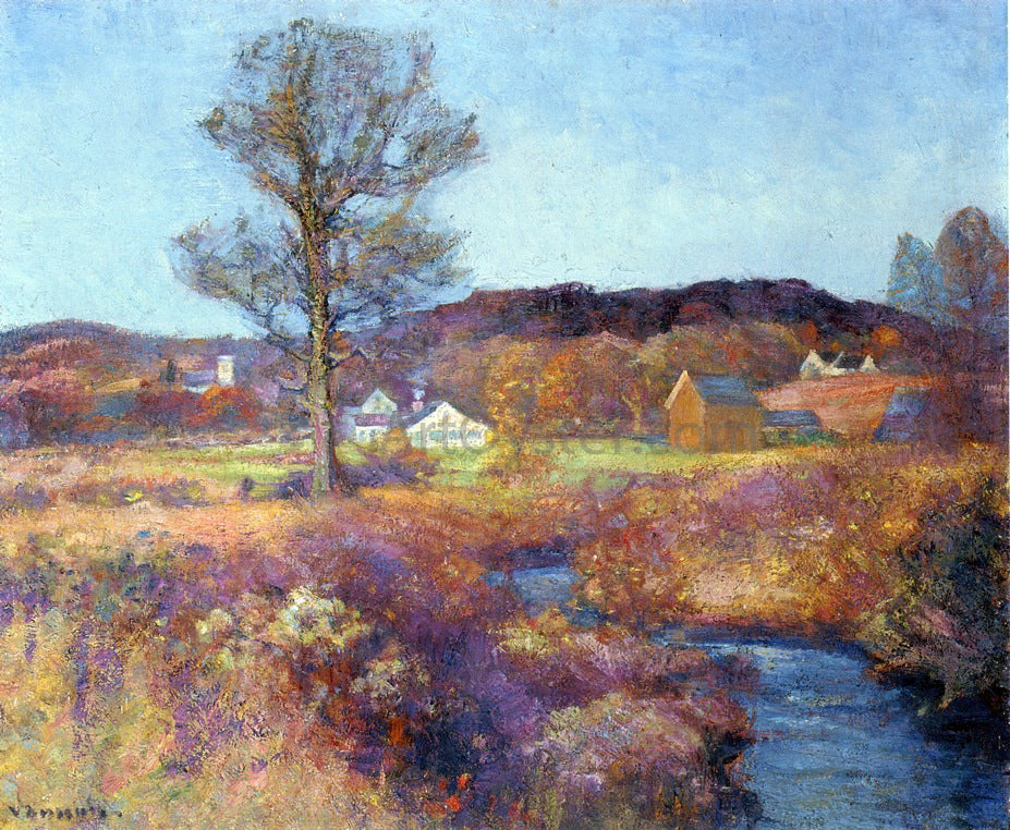 Robert Vonnoh A New England Valley - Hand Painted Oil Painting