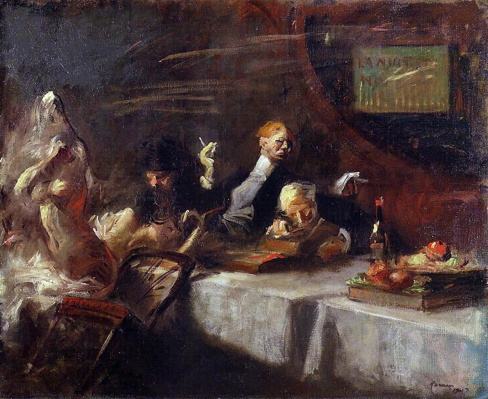 Jean-Louis Forain A Night at Maxim's - Hand Painted Oil Painting
