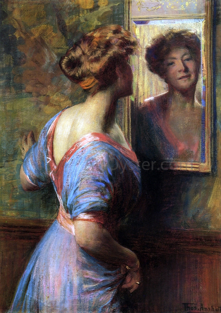 Thomas Pollock Anschutz A Passing Glance - Hand Painted Oil Painting