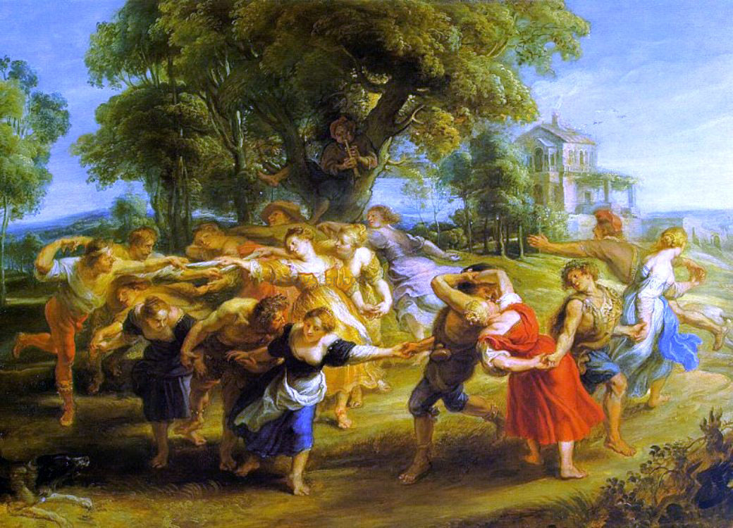 Peter Paul Rubens A Peasant Dance - Hand Painted Oil Painting