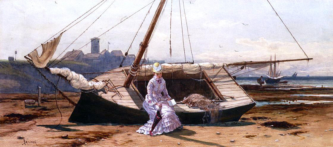 Alfred Thompson Bricher A Pensive Moment - Hand Painted Oil Painting