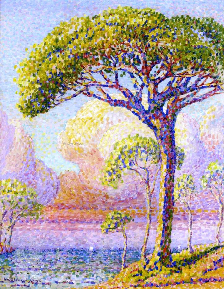 Henri Edmond Cross A Pine Tree - Hand Painted Oil Painting