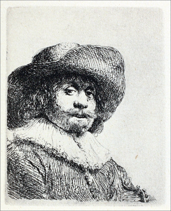 Rembrandt Van Rijn Portrait of a Man with a Broad-Brimmed Hat and a Ruff - Hand Painted Oil Painting