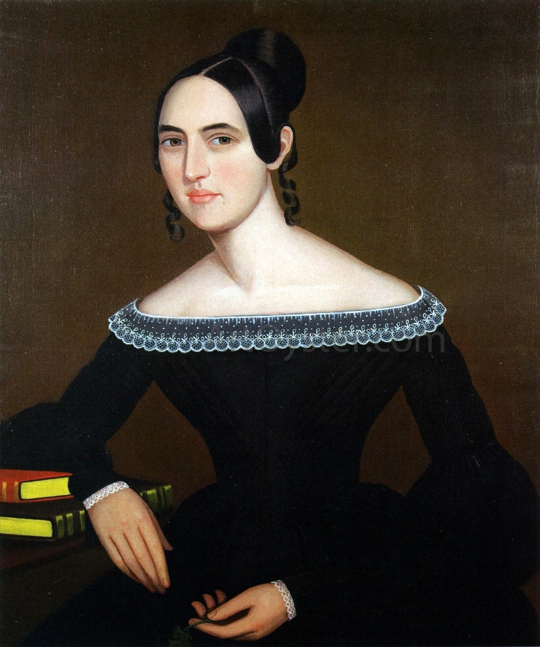 Ammi Phillips A Portrait of Jeanette Payne - Hand Painted Oil Painting