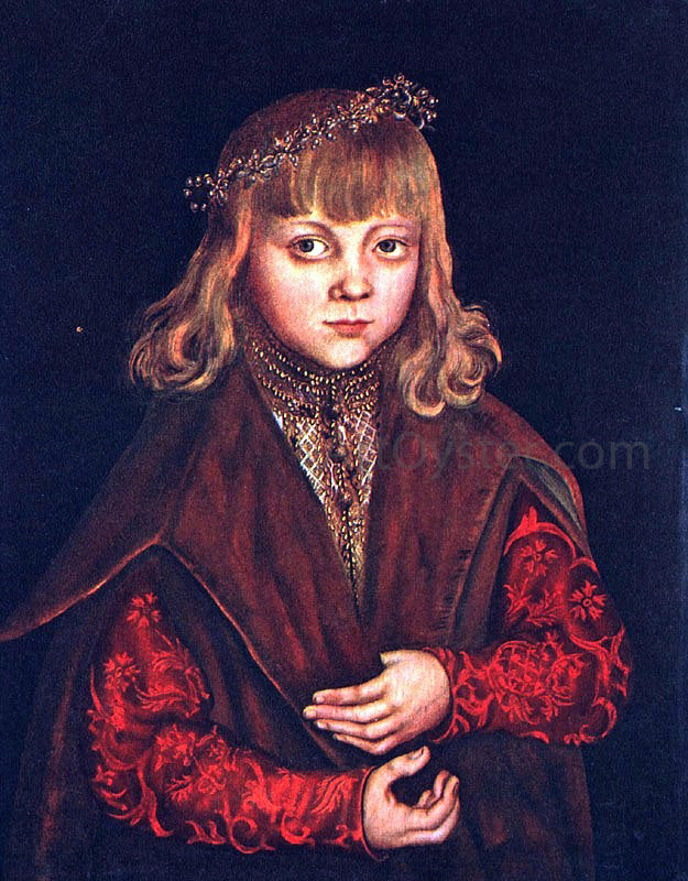 The Elder Lucas Cranach A Prince of Saxony - Hand Painted Oil Painting