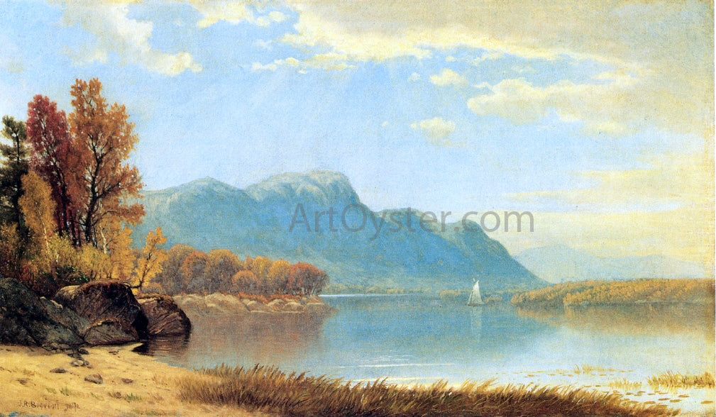 James Renwick Brevoort A Quiet Day on the Lake - Hand Painted Oil Painting