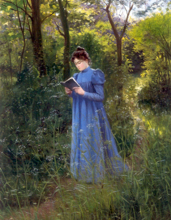 Paul-Marie Lapierre-Renouard A Quiet Moment - Hand Painted Oil Painting