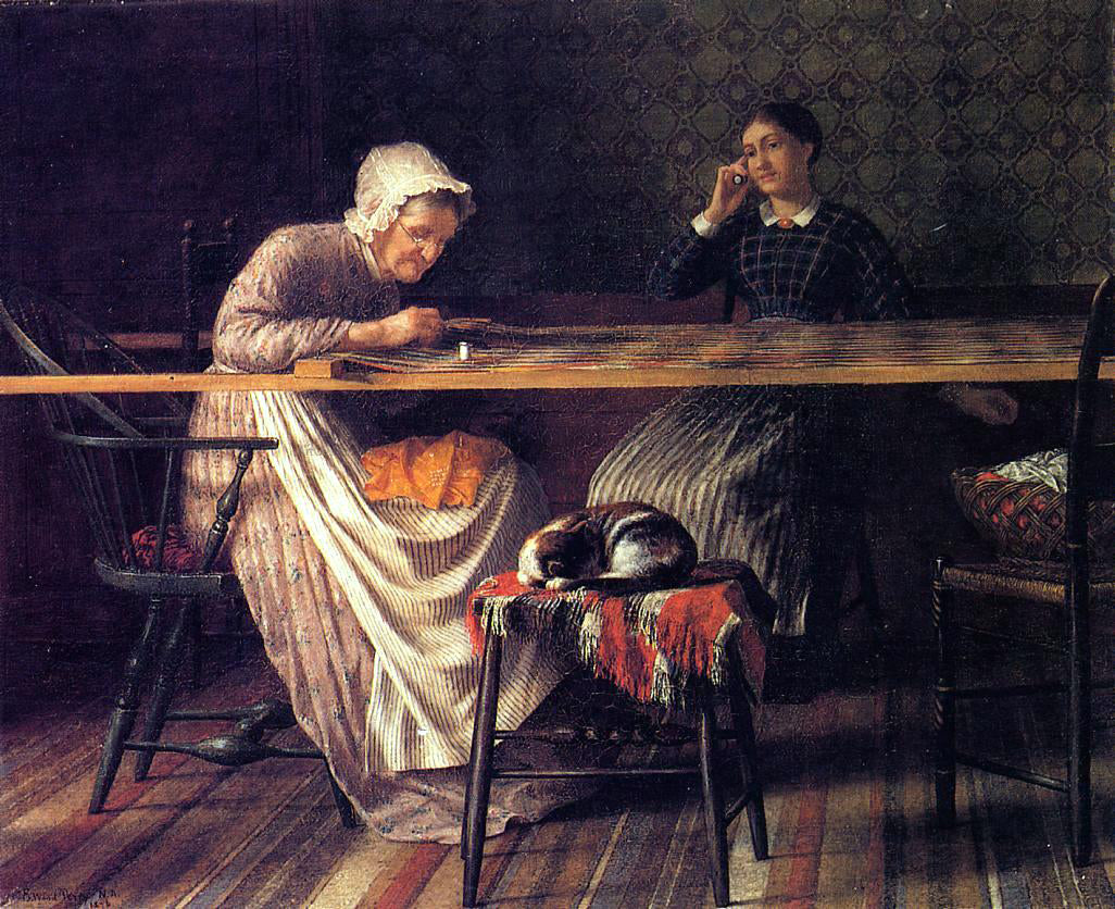 Enoch Wood Perry A Quilting Party - Hand Painted Oil Painting